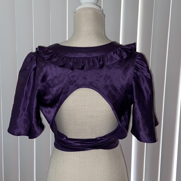 🔴   4/$20.  Vintage-ish Built by Wendy silk blouse - Picture 4 of 11